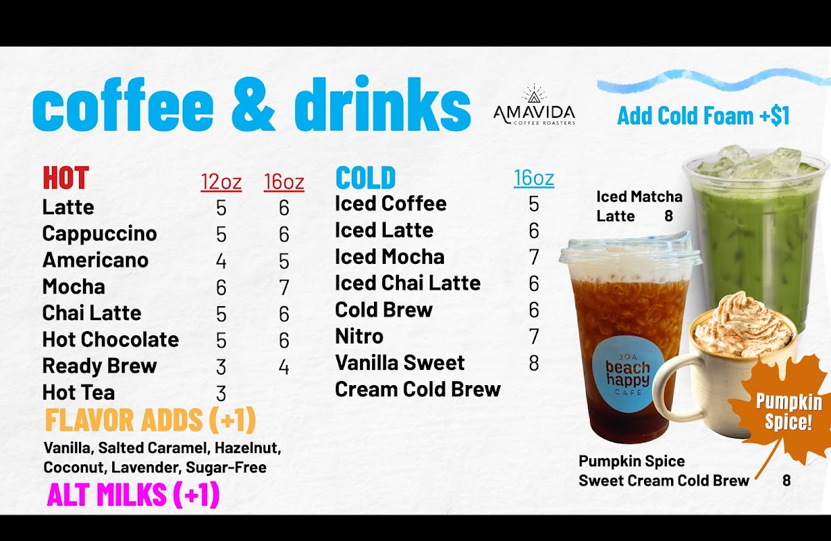 Menu Beach Happy Cafe-1